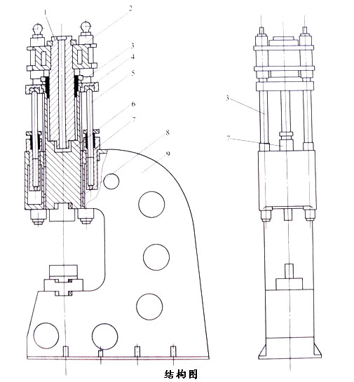 打鐵空氣錘結(jié)構(gòu)